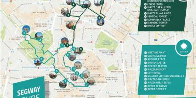 Mailand-walking-Tourenkarte