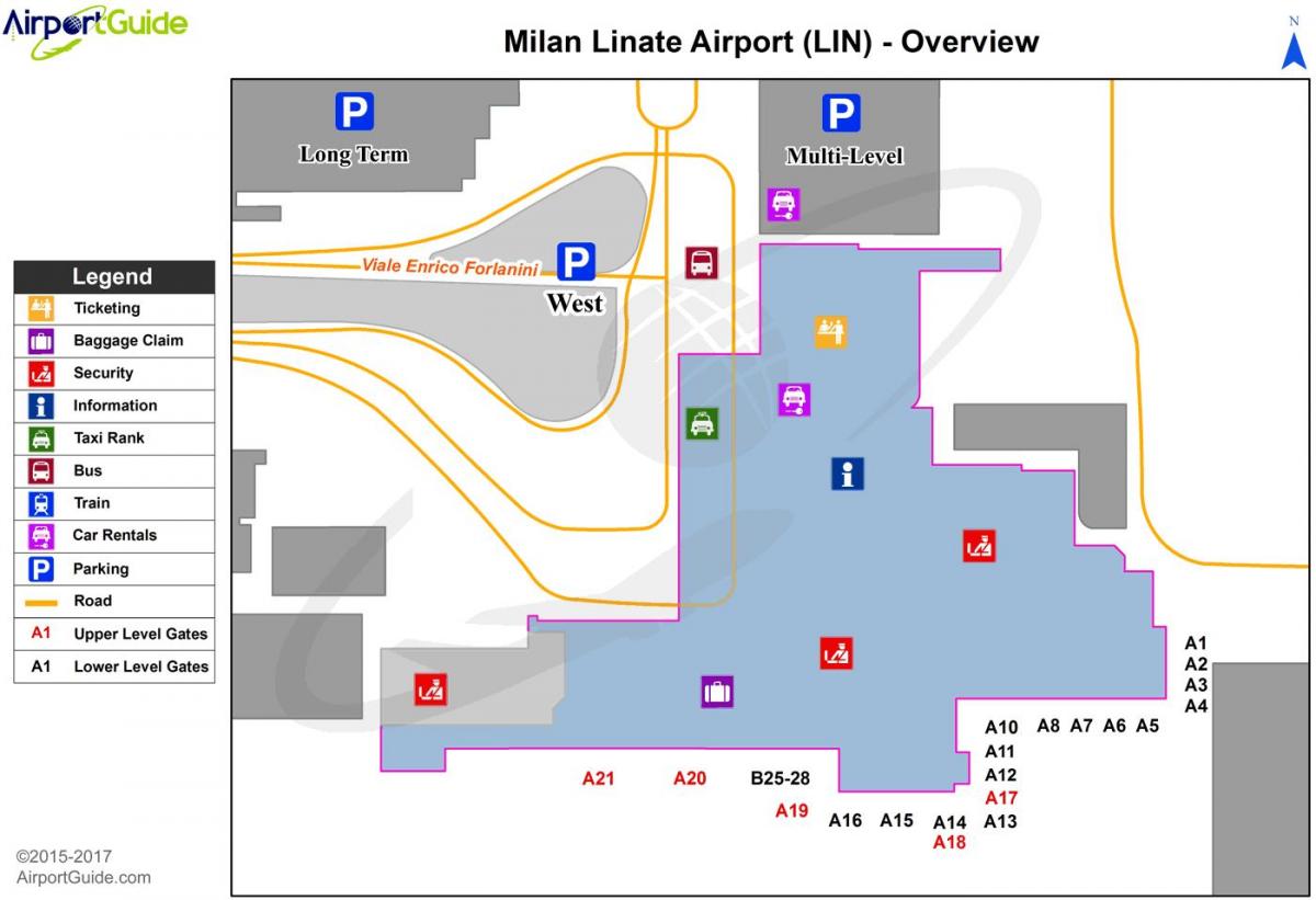 Mailand linate Landkarte