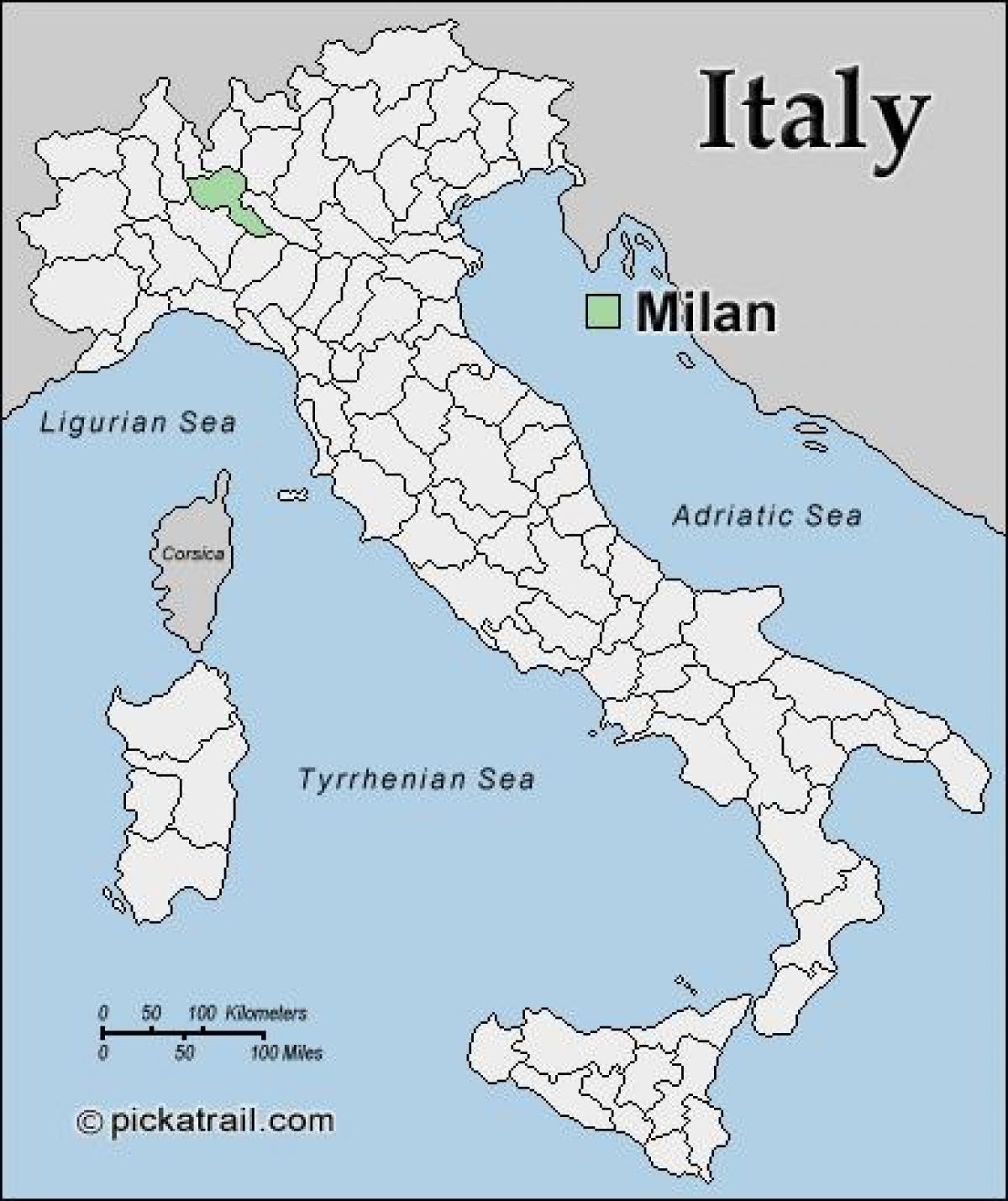 Karte von Mailand Karte Europa