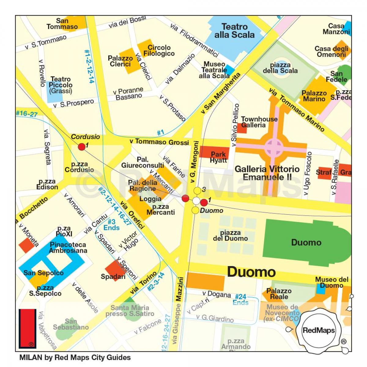 Mailand shopping district anzeigen