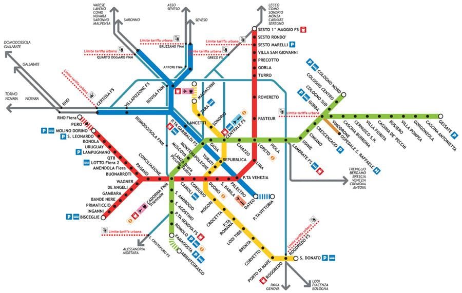 milano-Bahn-Karte