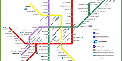 Milano metro Karte