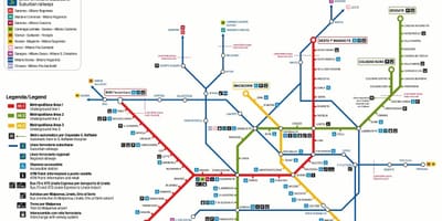 Mailand-transport-Karte