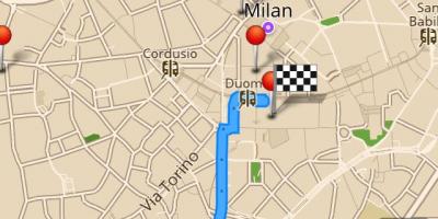 Karte von Mailand offline