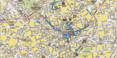 Mailand Stadtplan mit Sehenswürdigkeiten