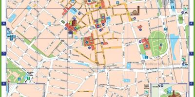 Mailand, Italien-Sehenswürdigkeiten Karte