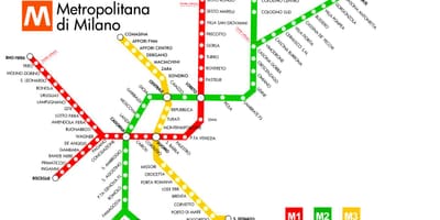 U-Bahn-Karte milano