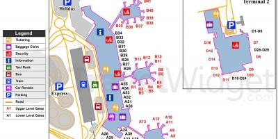 Karte von Mailand Flughäfen und Bahnhöfen